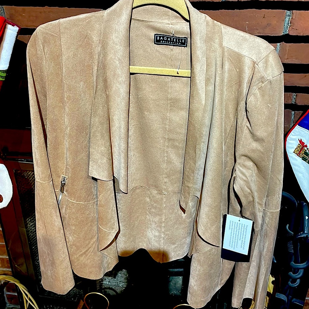 Faux Suede Jacket